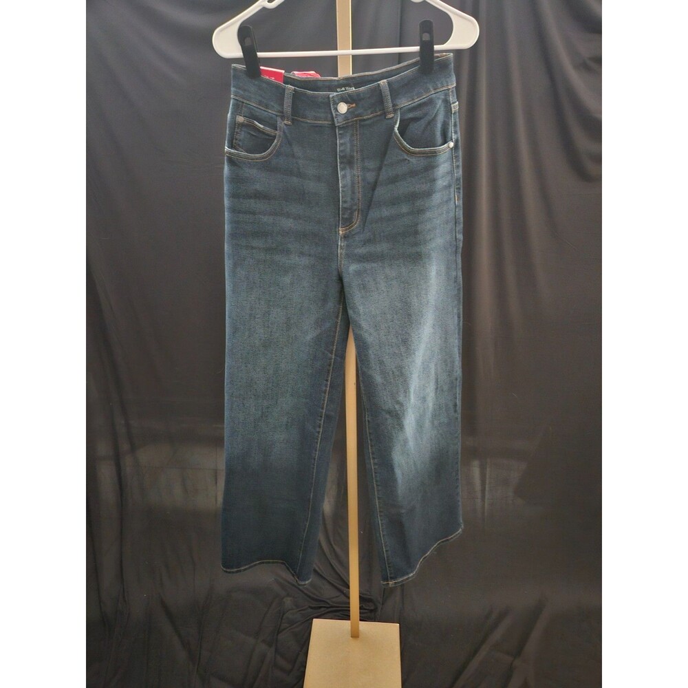 WOMEN'S WELLWORN DK WASH BAGGY JEANS SIZE 8 31.5 INSEAM NWT